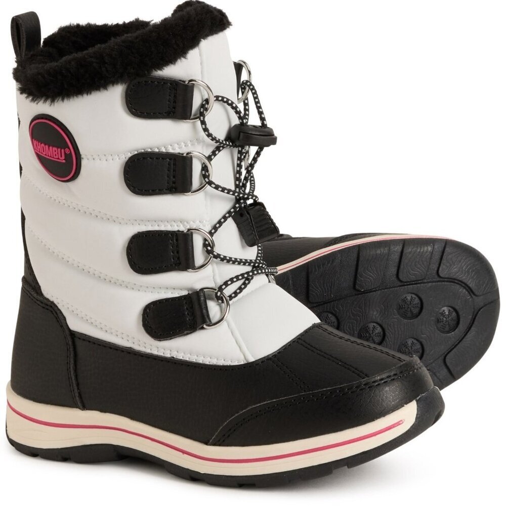 Alpine Mackenzie Unisex Waterproof Warm Winter Snow Boots Black White Sz 12 Tote